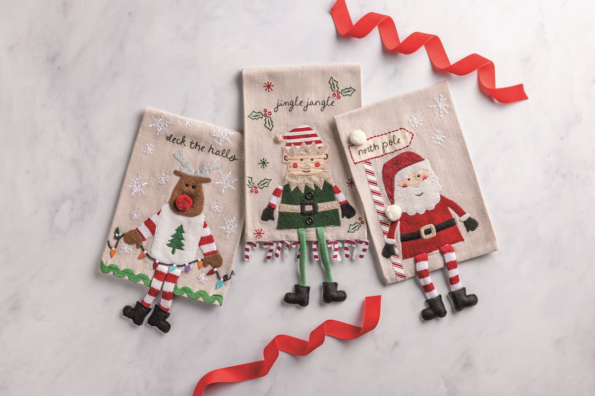Christmas Dangle Leg Towel
