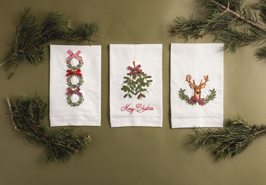 Christmas Embroidered Towels