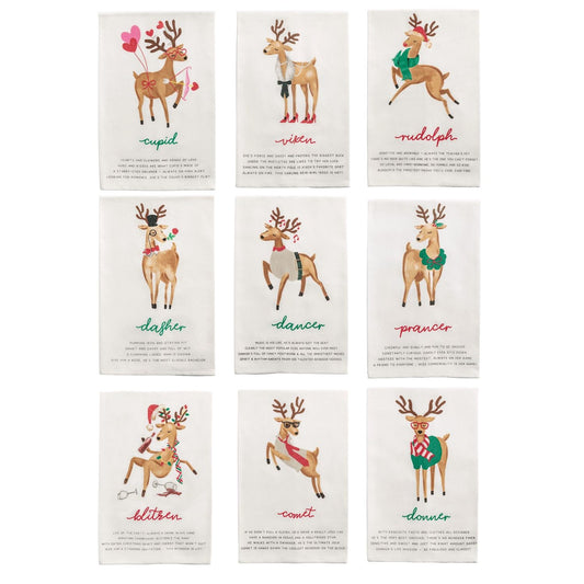 Reindeer Poem Towel