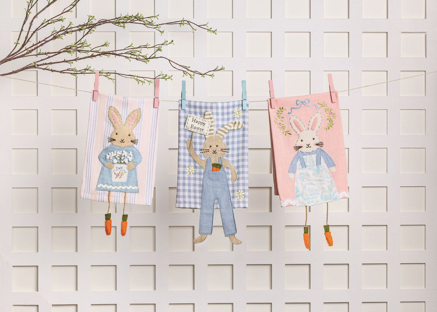 Bunny Dangle Leg Towels