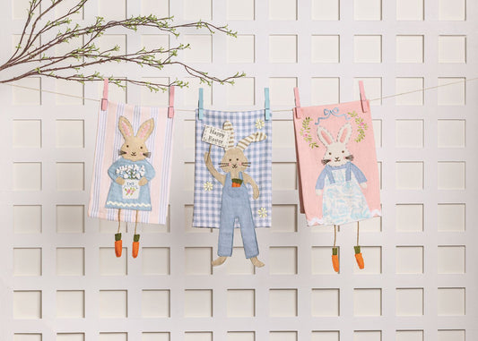 Bunny Dangle Leg Towels