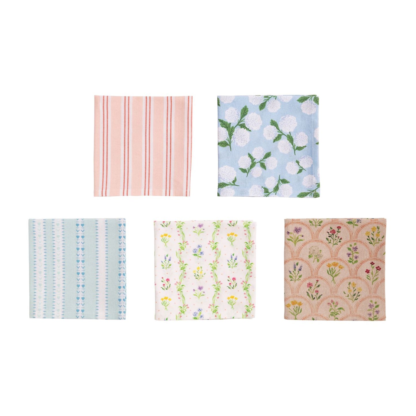 Floral Patterned Cotton Towels