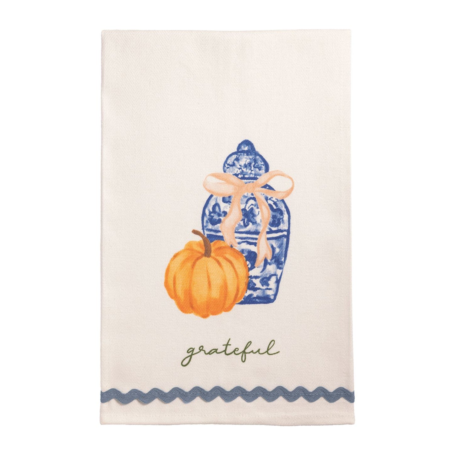 Grateful Topiary Tea Towel