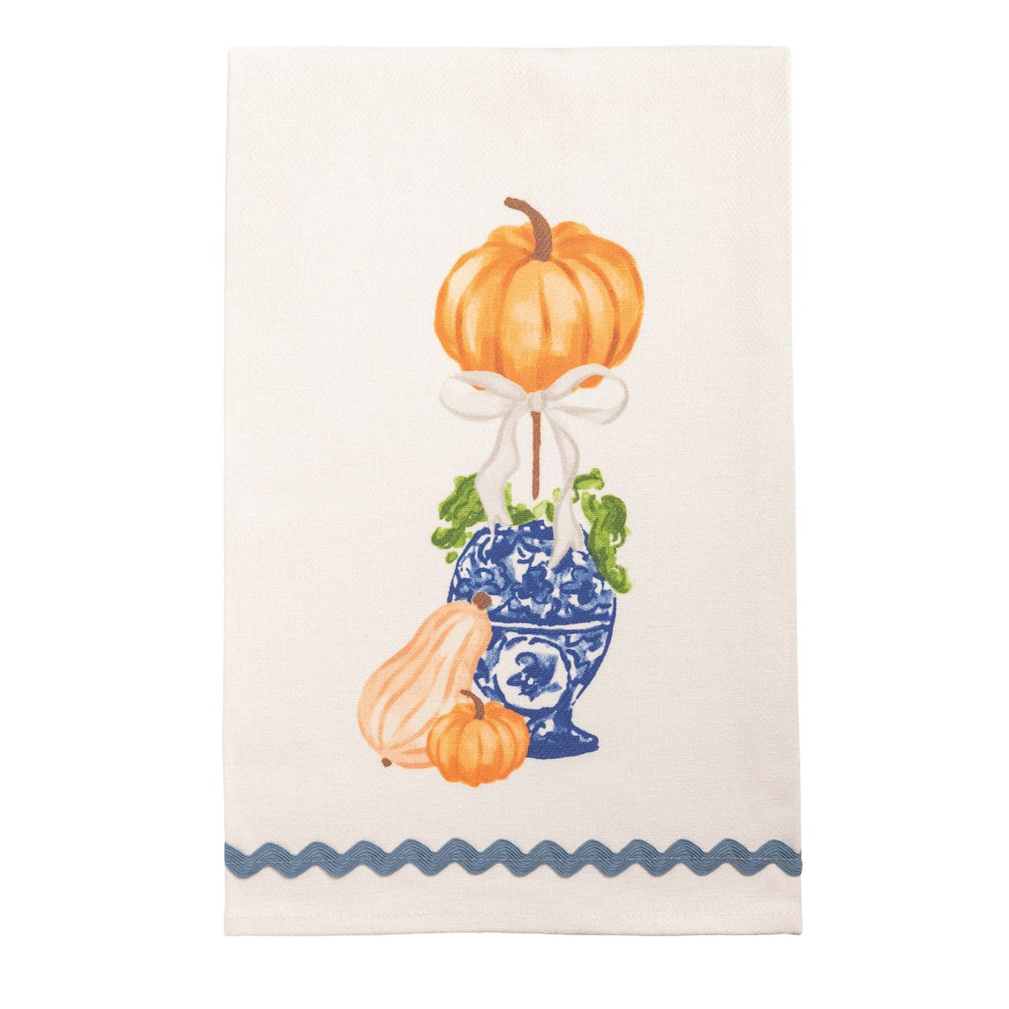 Pumpkin Topiary Tea Towel