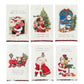Christmas Tartan Hem Tea Towel