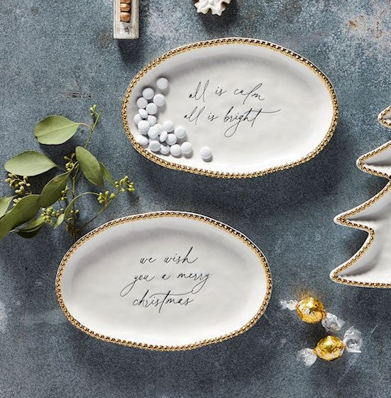 Gold Bead Sentiment Plates