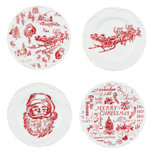 Christmas Dessert Plates