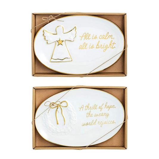 Gold Edge Sentiment Plate