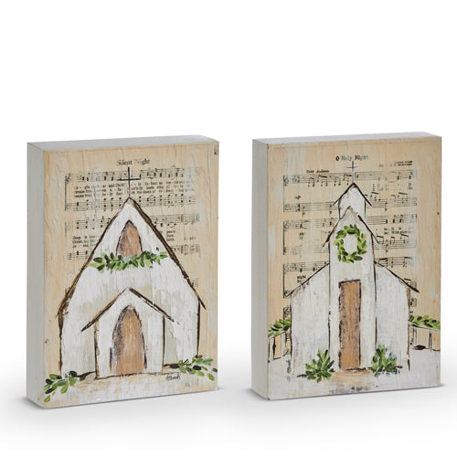 Music Sheet Church Block 10''