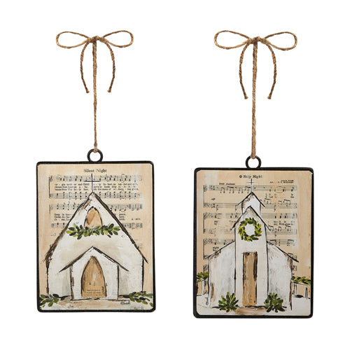 Music Sheet Church Ornament
