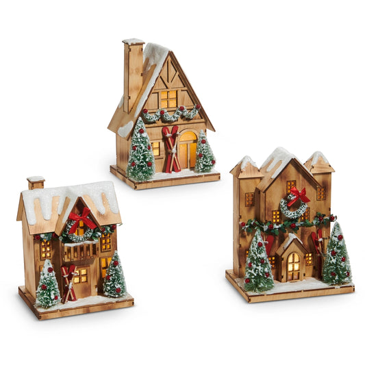 Lighted Lodge House