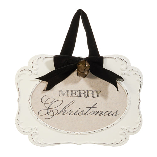Merry Christmas Embossed Framed Ornament