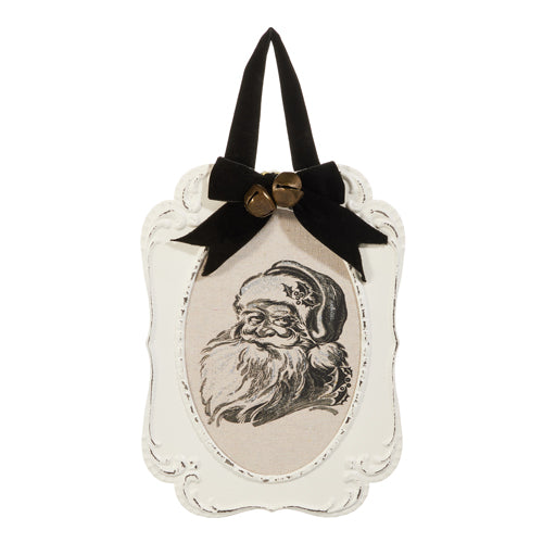 Santa Embossed Framed Ornament