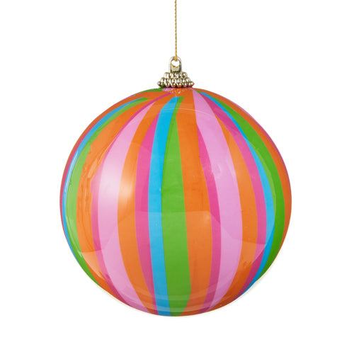 Striped Ball Ornament
