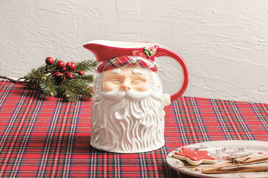 Tartan Santa Pitcher