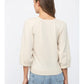 Ribbed Cuff Raglan Sleeve Sweater