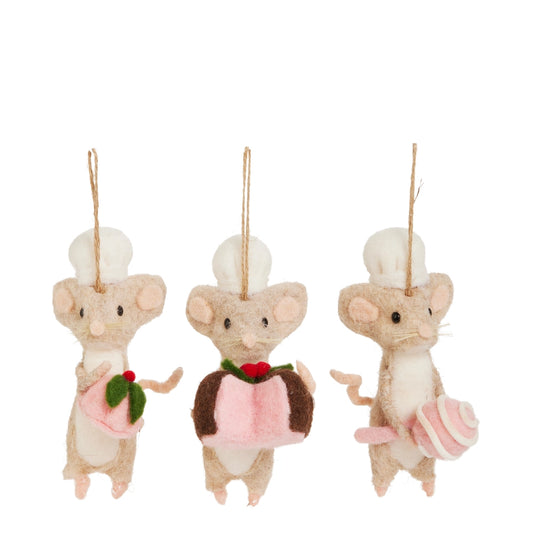 Baker Mouse With Treats Ornament