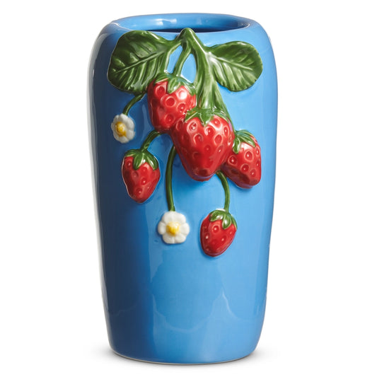 8" Strawberry Vase