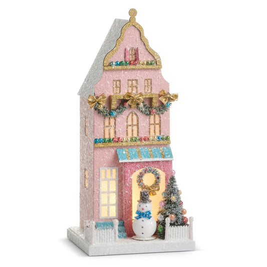 Pink Lighted Paper House