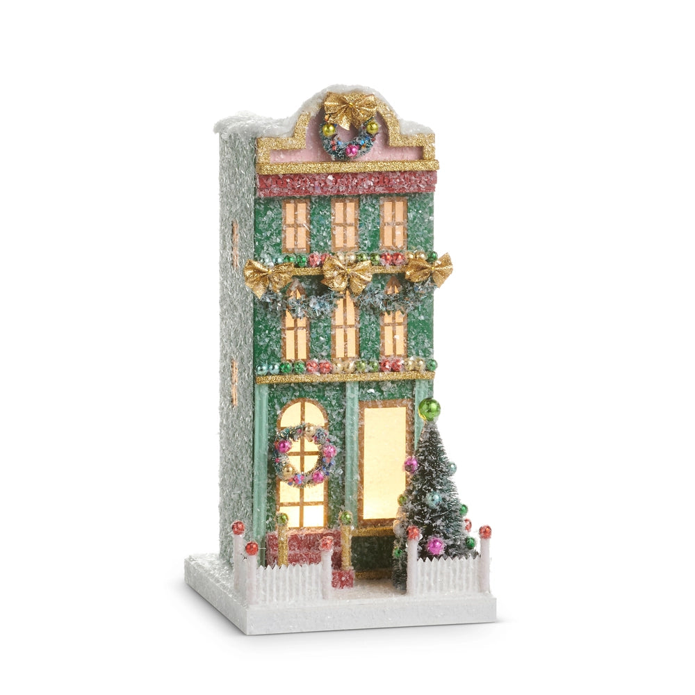 Green Lighted Paper House