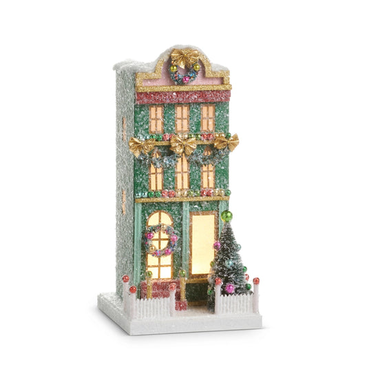 Green Lighted Paper House