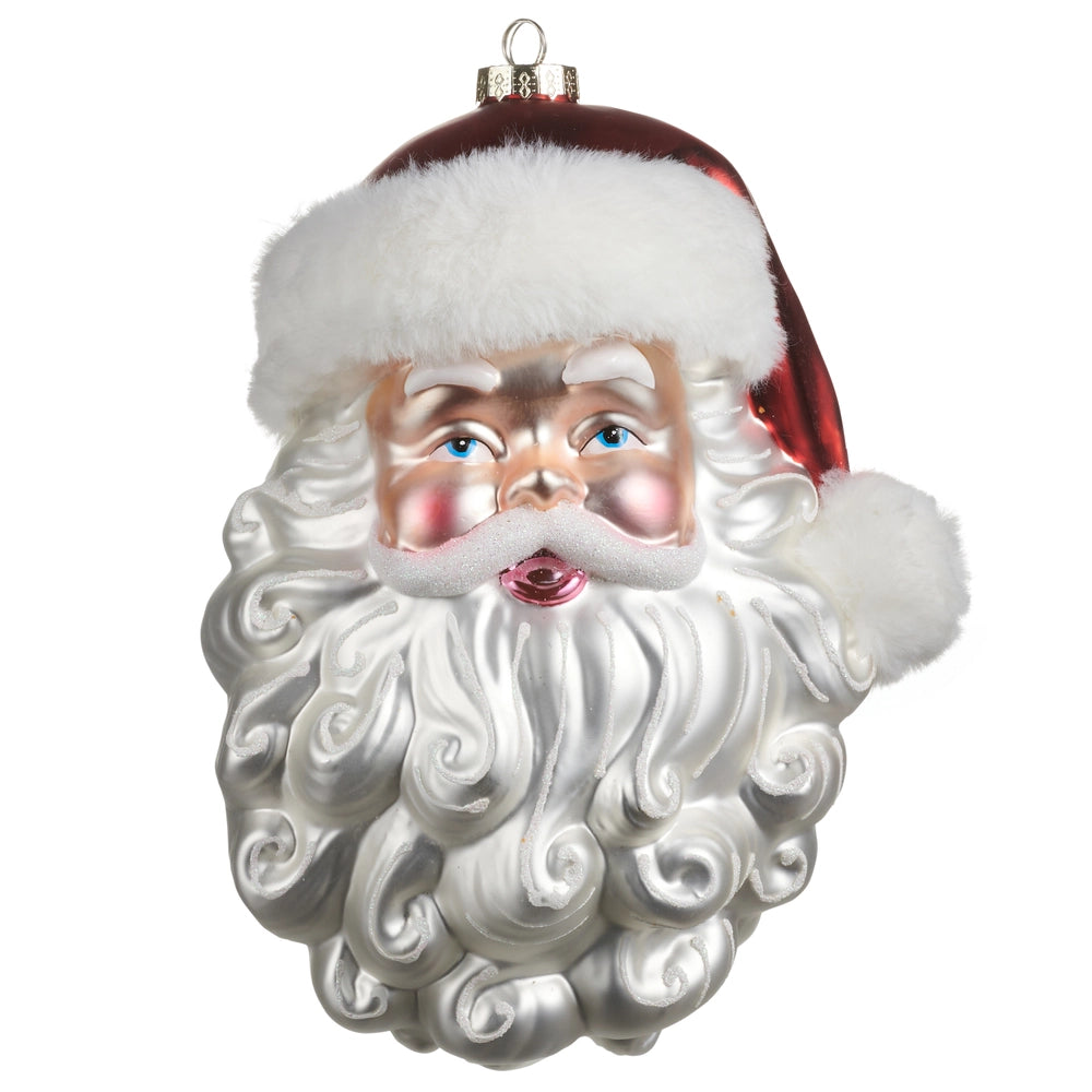Red Santa Head Ornament