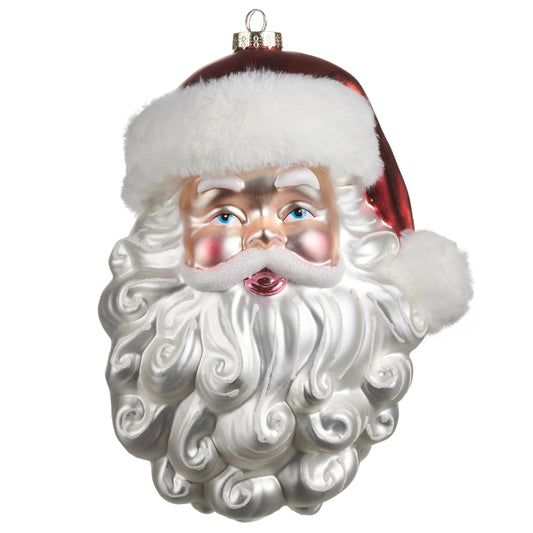 Red Santa Head Ornament