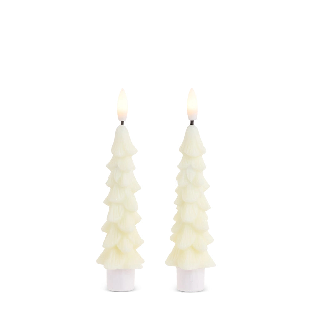 Ivory Mini Tree Taper Candles