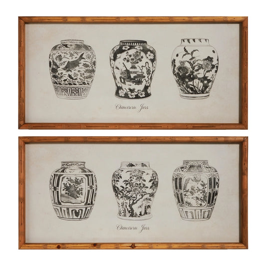 Black Ginger Jar Framed Wall Art