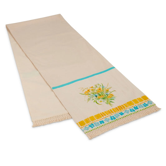 Floral Tile Table Runner