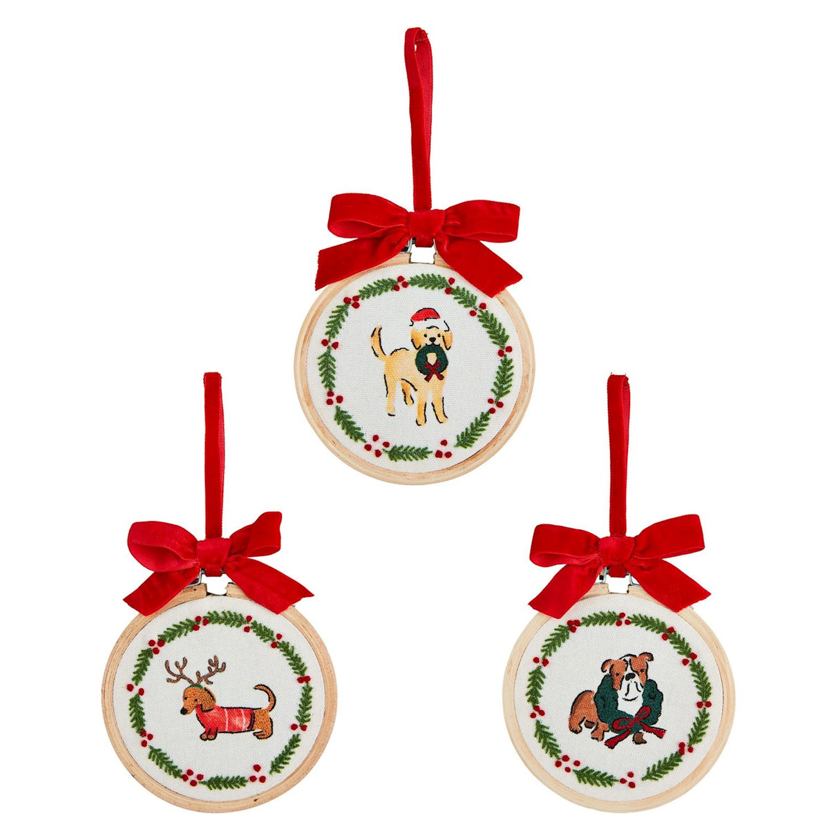 Pet Embroidered Pet Ornaments