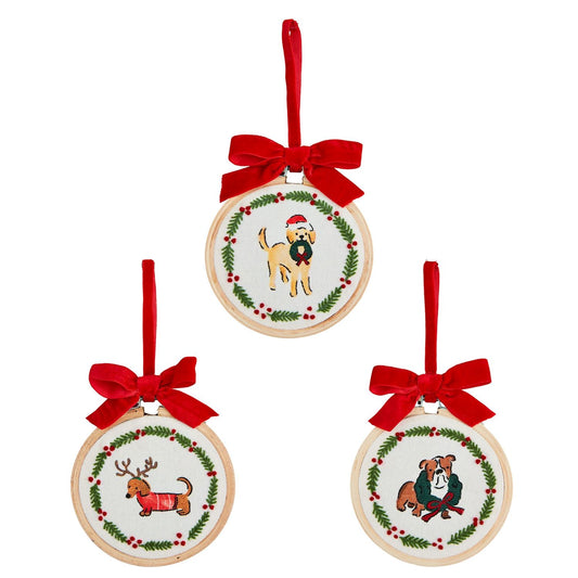 Pet Embroidered Pet Ornaments