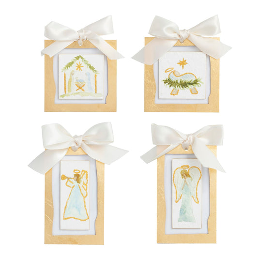 Gold Painted Acrylic Ornament