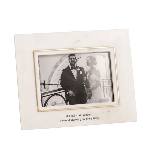 Marble Gold Wedding Frame