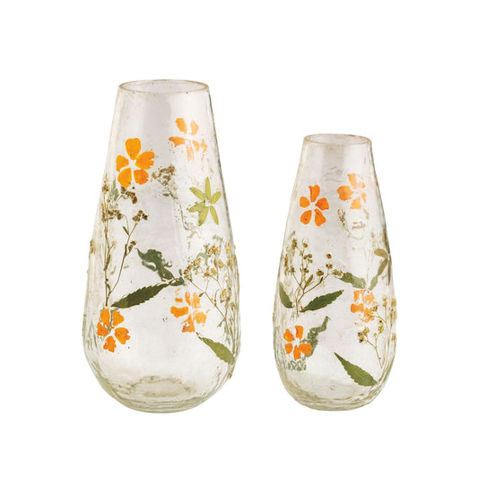 Pressed Floral Vase
