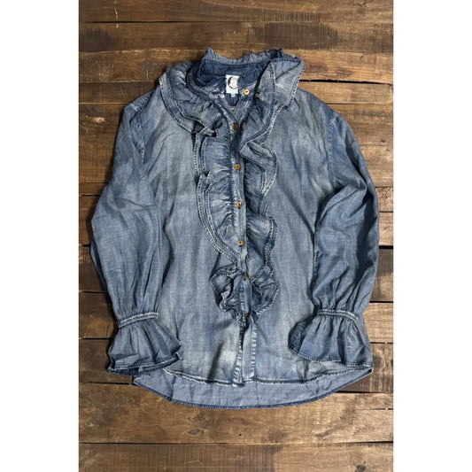 A Ruffle in Time Top