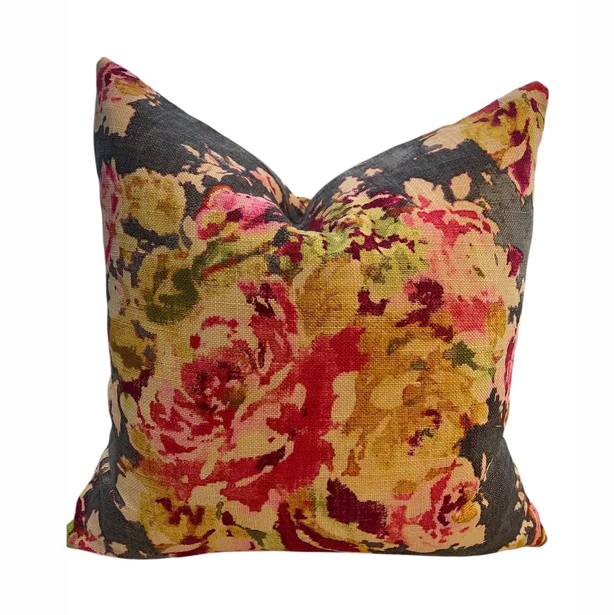 Glenda Floral Throw Pillow