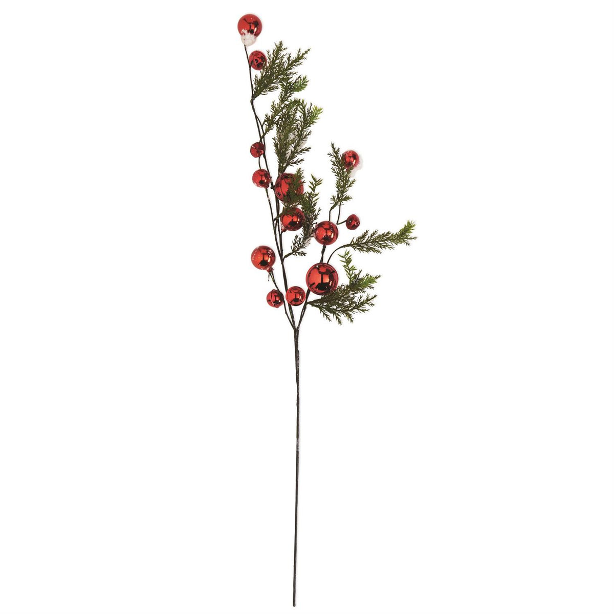 Pine Branch with Red Bells