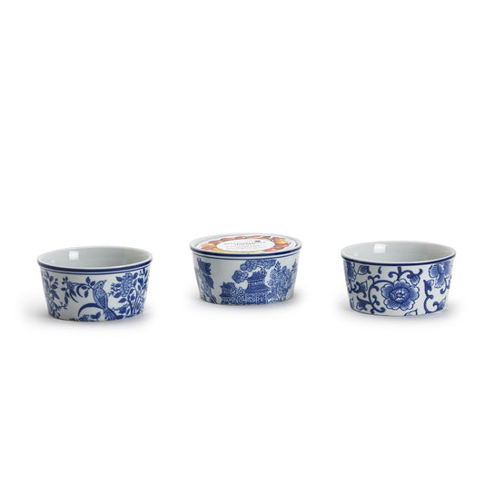 Japanese Blossom Decorative Tea Jars with Crackle Finish
