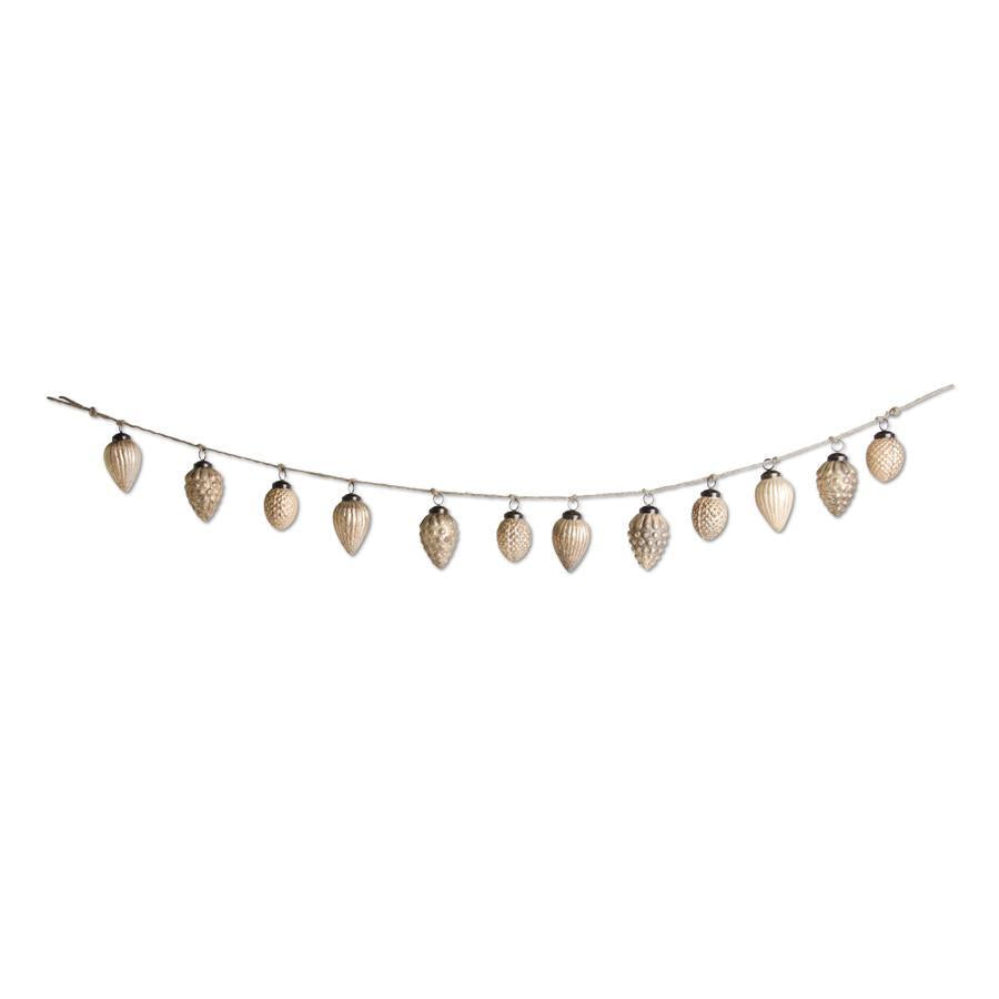 Glass Acorn Garland