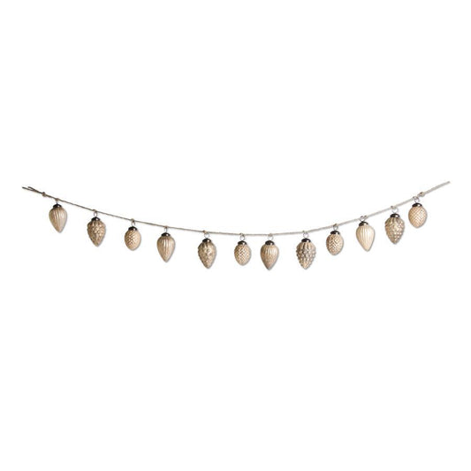 Glass Acorn Garland