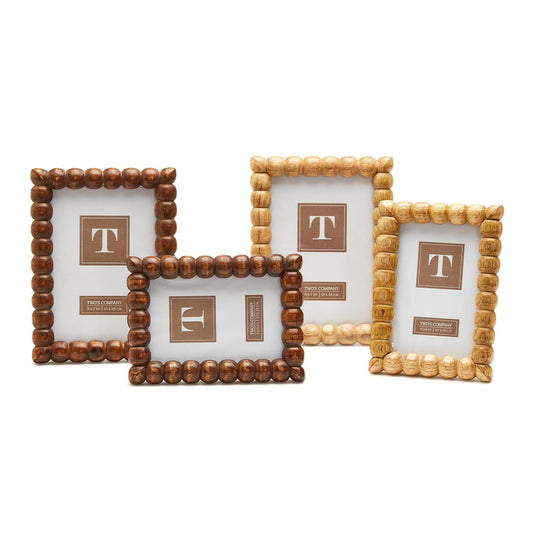 Hand-Carved Bobbin Photo Frame