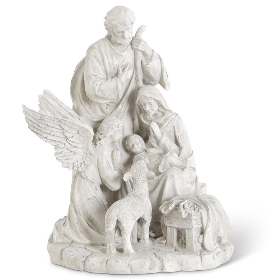 Nativity Family With Angel And Sheep