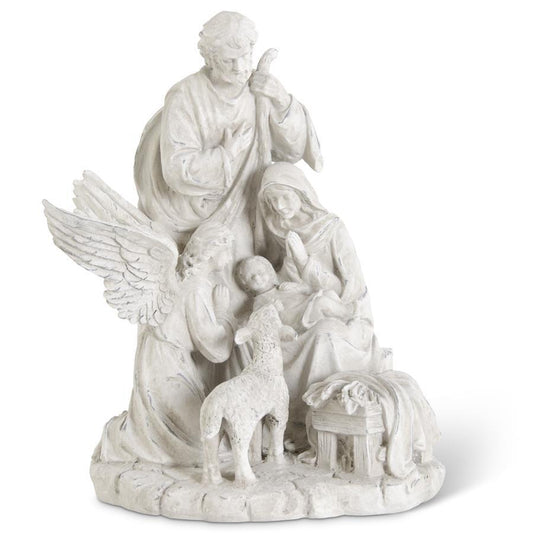 Nativity Family With Angel And Sheep