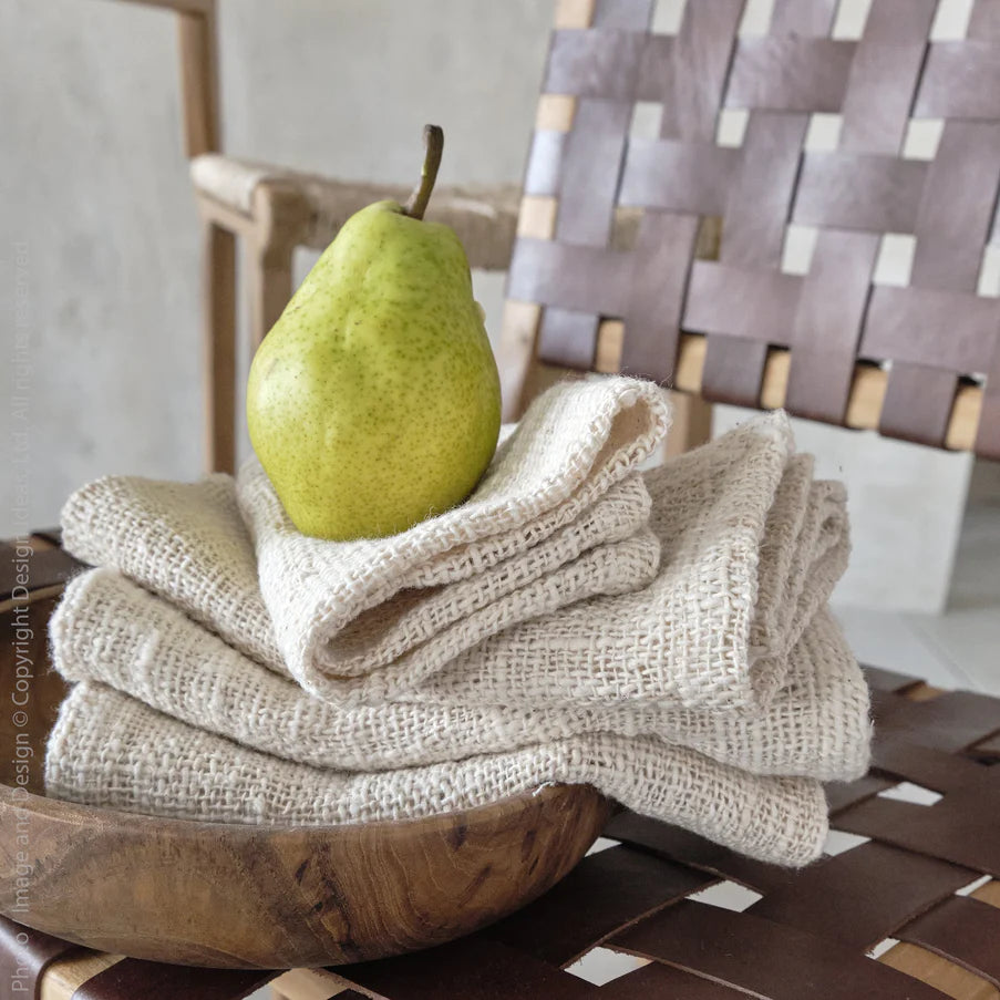 Hand Carded Linen Napkins