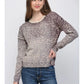 Printed Crew Neckline Sweater