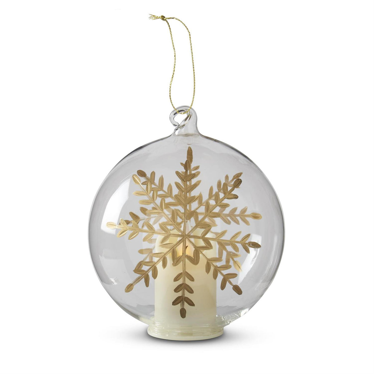 LED Snowflake Ornament 4.75''