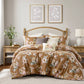 Terracotta Vintage Floral Comforter Set