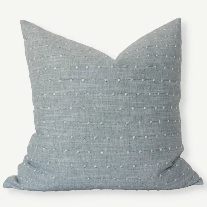 Designer Light Blue Throw Pillow