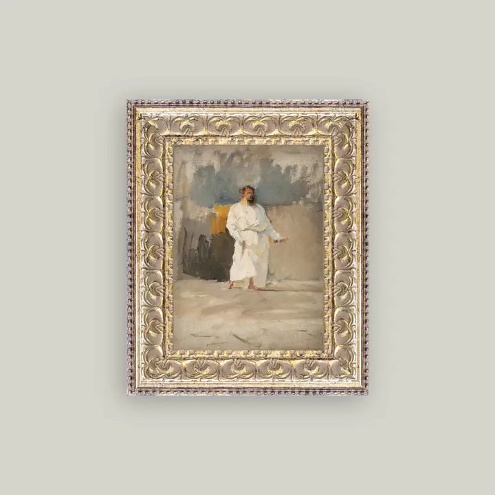 Christ Framed Antique Art